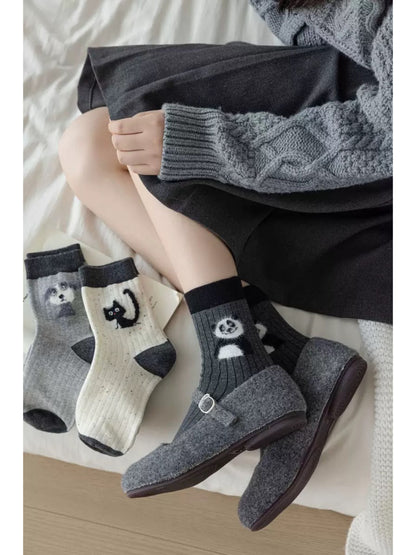 Rufia - Playful Pet Faces Crew Socks