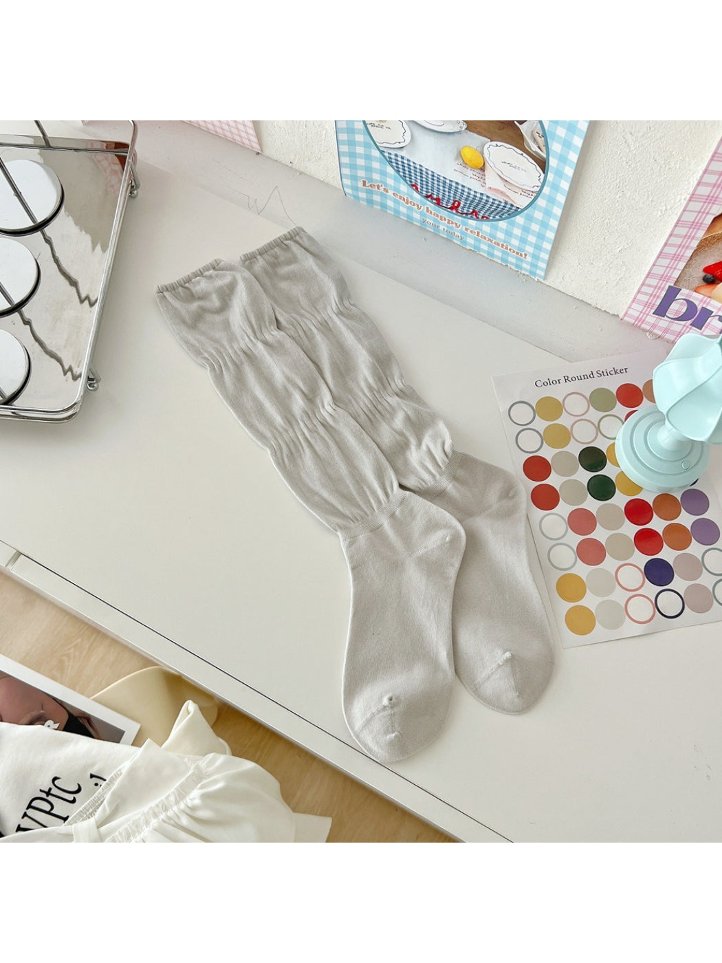 Rufia - Crinkle Texture Crew Socks product image 7