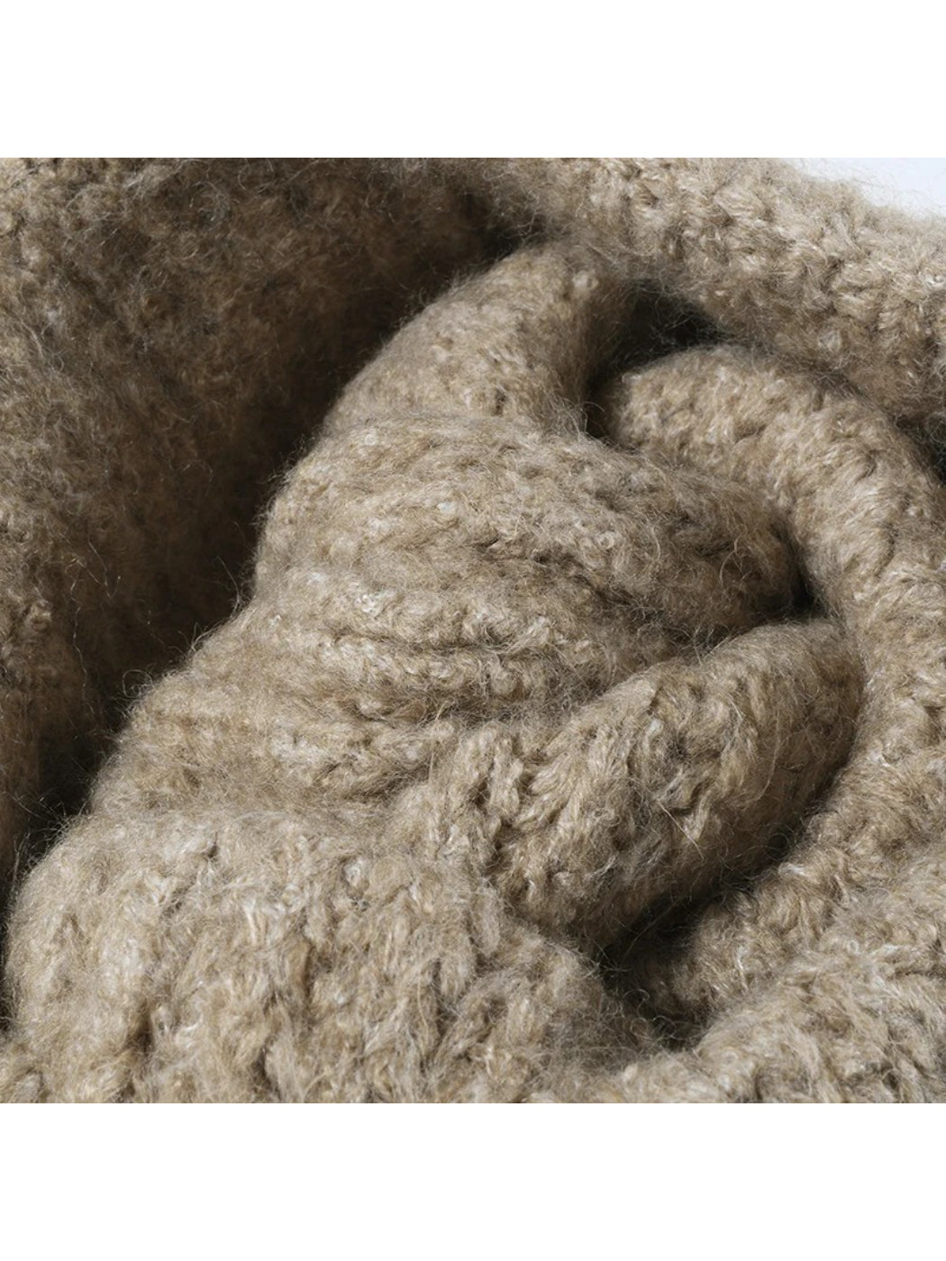 Haila - Textured Ribbed Cuffed Knit Beanie