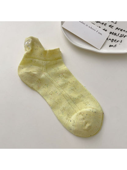 Rufia Ribbon Dot No Show Socks product image