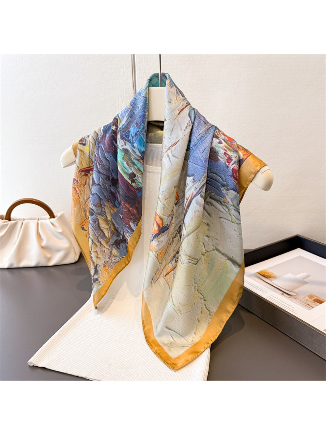 Scarvii Painterly Garden Square Scarf