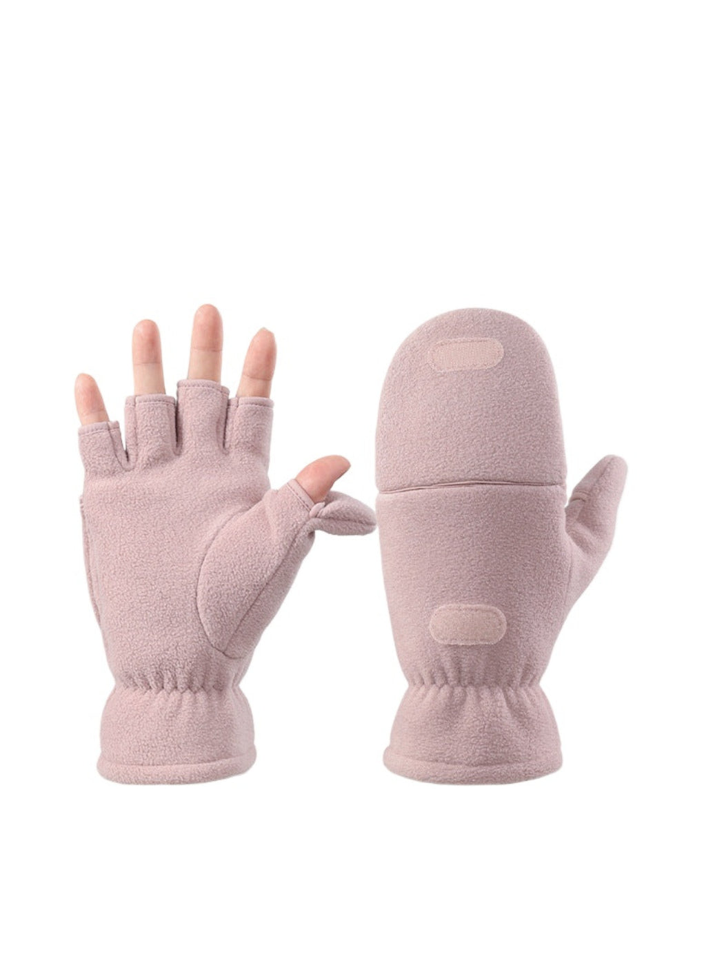 Gloving - Convertible Fleece Fingerless Mittens