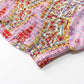 Troposa - Boho Print Top And Pants Set - Colorful & Chic