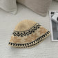 Haila - Floral Pattern Knit Bucket Hat