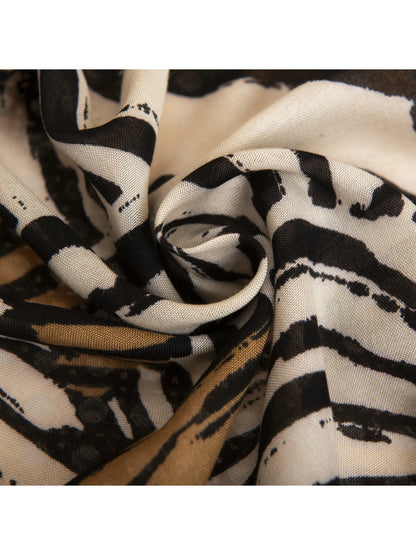 Scarvii - Abstract Zebra Print Fashion Scarf