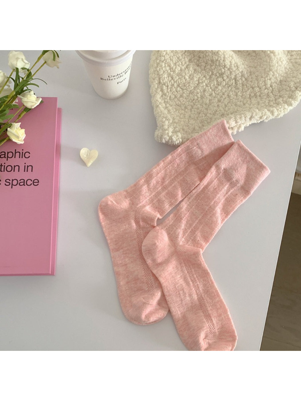 Rufia - Soft Ribbed Knit Crew Socks