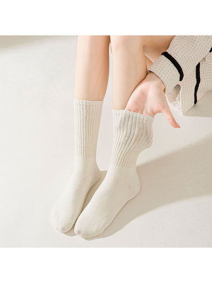 Rufia - Solid Tone Ribbed Crew Socks product image 2