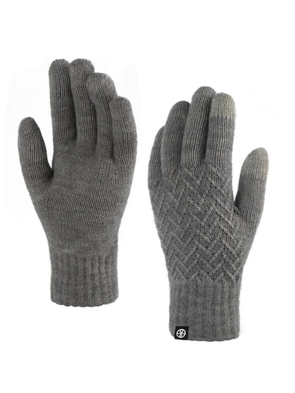 Gloving - Diamond Textured Knit Winter Gloves