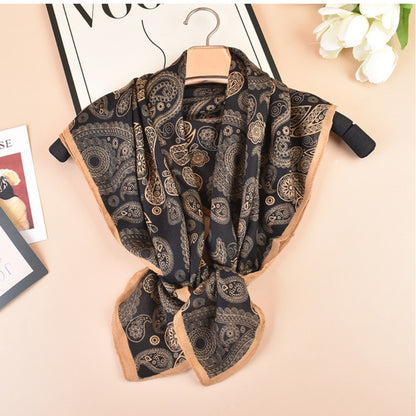 Scarvii - Classic Vintage Paisley Square Scarf - 35inch