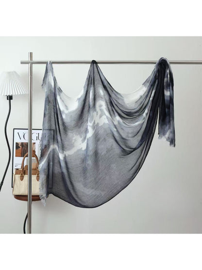 Scarvii - Abstract Tie-Dye Long Scarf