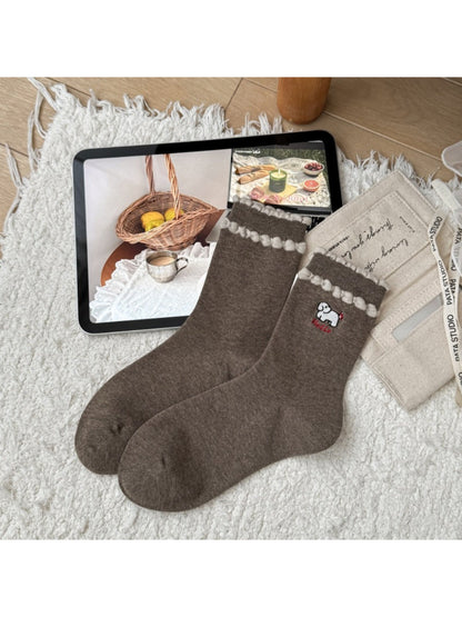 Rufia - Polka Dot & Stripe Crew Socks