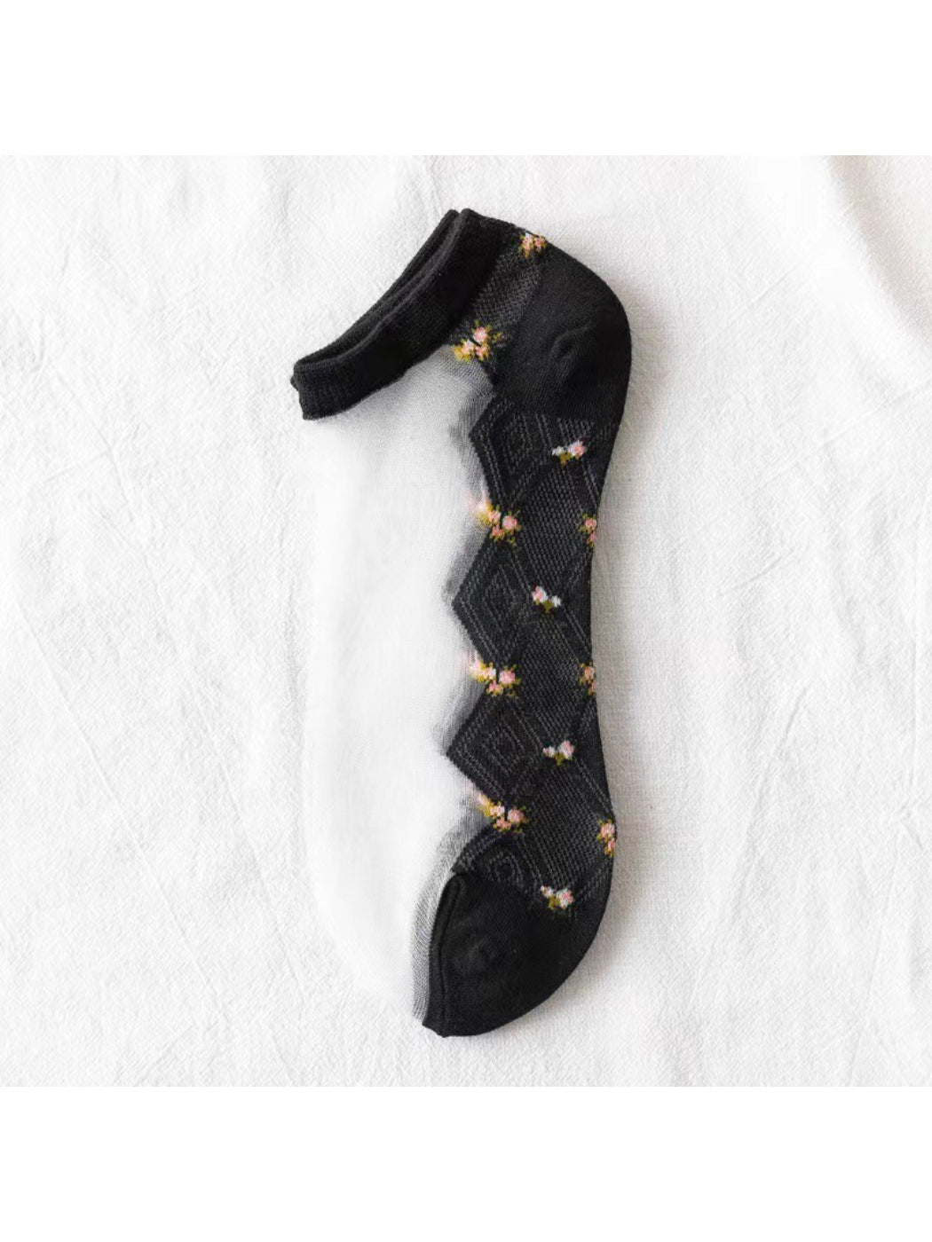 Rufia - Tiny Floral Sheer Ankle Socks product image 6