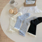 Rufia - Ruffled Cuff Hollow Out Mid Calf Socks