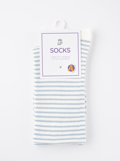 Rufia - Colorful Striped Mid-Calf Socks