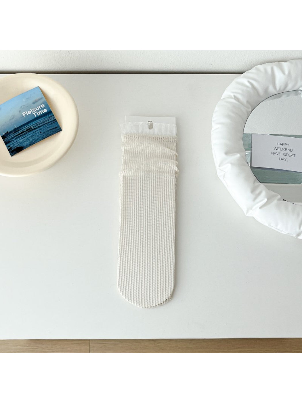 Rufia - Soft Ribbed Frill Edge Crew Socks product image 7
