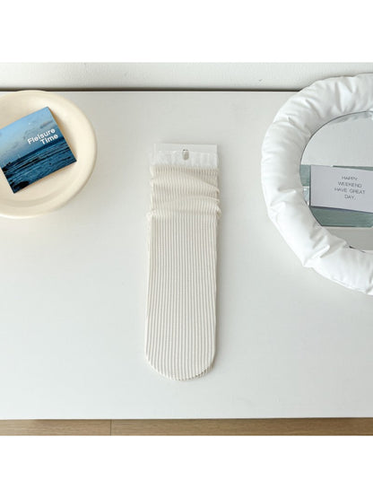 Rufia - Soft Ribbed Frill Edge Crew Socks product image 7