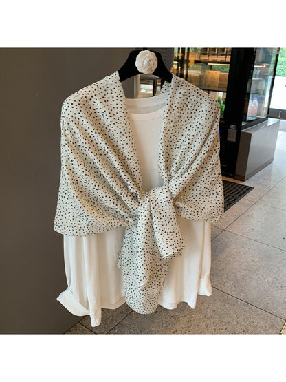 Scarvii - Scattered Dot Gold Foil Scarf