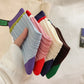 Rufia - Color-Block Textured Socks - Stylish & Soft