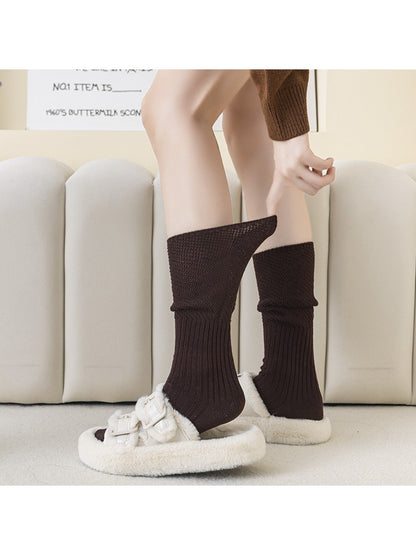 Rufia - Layered Mesh Cuff Crew Socks product image 2