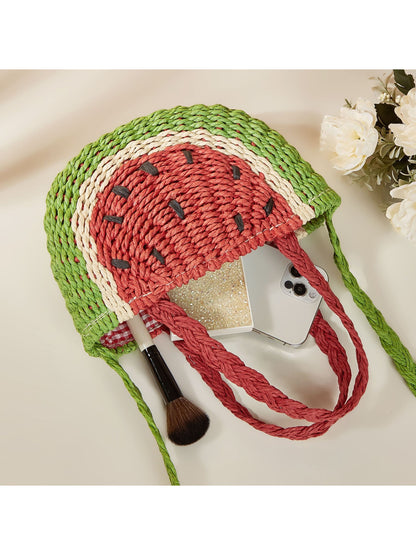 Cosbai - Fruit Slice Straw Tote Bag - image 5