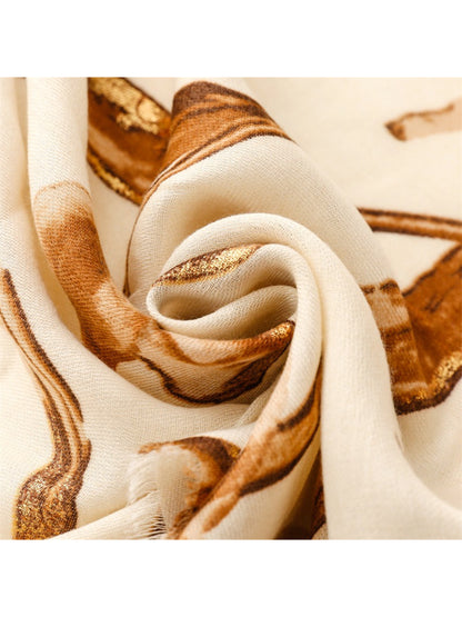 Scarvii - Abstract Tulip Sketch Print Scarf
