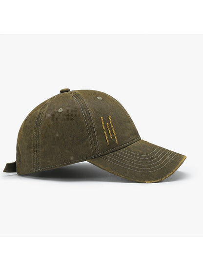 Haila - Soft Top Curved Brim Adjustable Baseball Cap