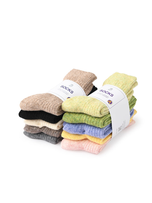 Rufia - 5 Pairs Winter-style Socks - A - product image