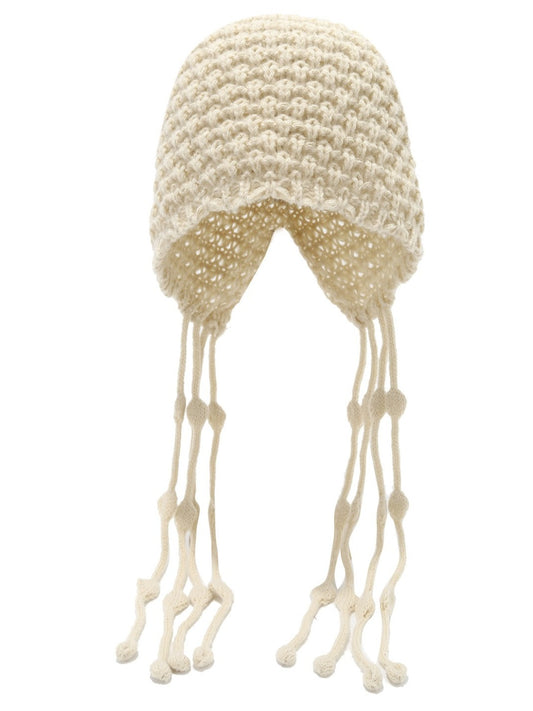 Haila – Knitted Earflap Pom Winter Knitted Beanie