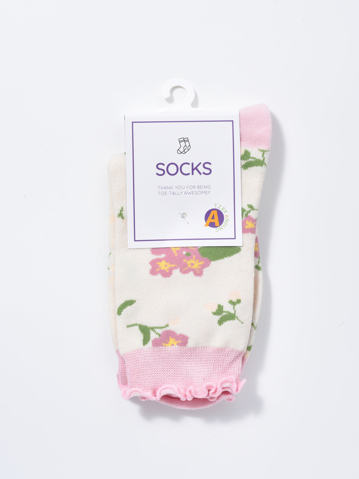 Rufia -  Strawberry Floral Pattern Women's Socks