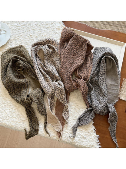 Scarvii - Ditsy Floral Print Multiuse Triangle Scarf