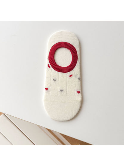 Rufia - Heart Pattern No Show Socks product image 8