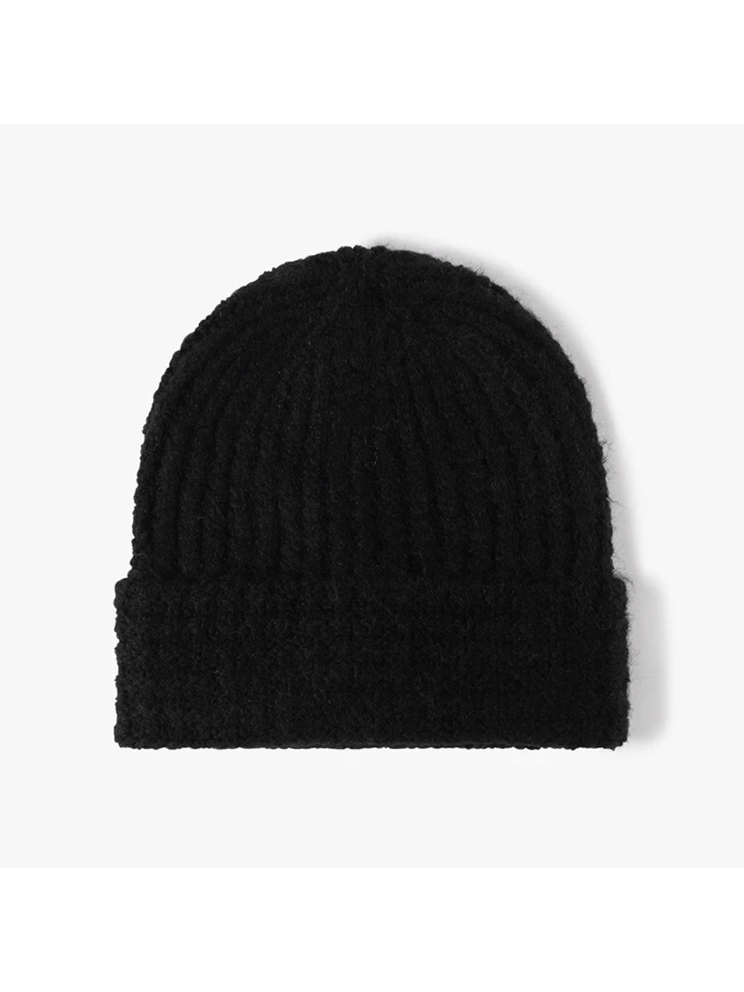 Haila - Textured Ribbed Cuffed Knit Beanie