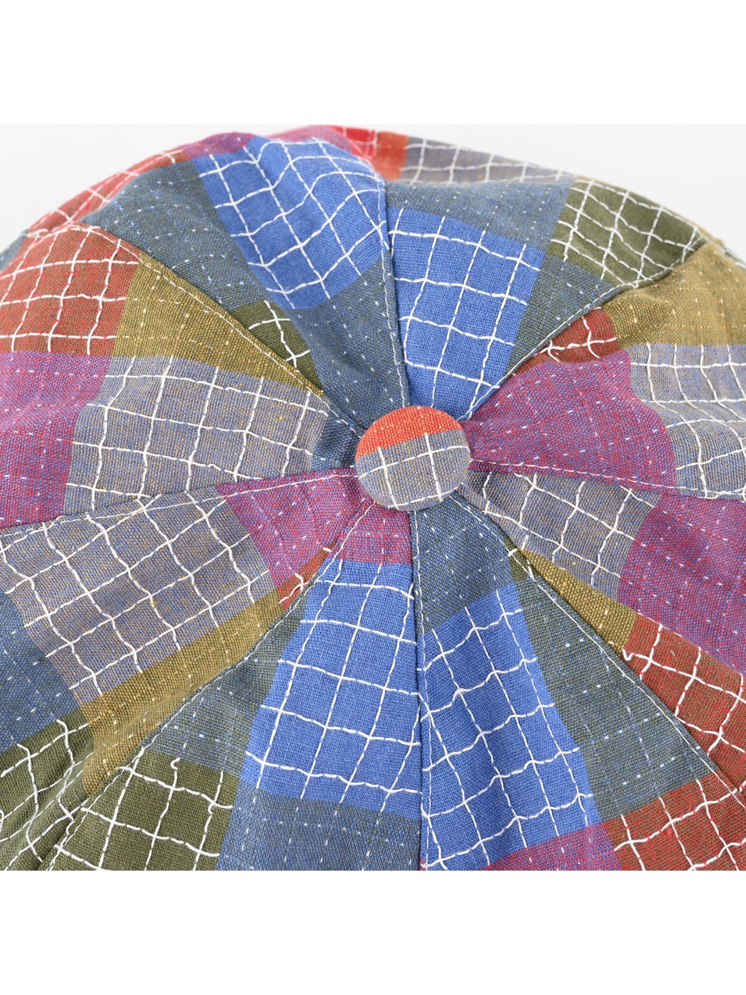 Haila - Retro Patchwork Plaid Newsboy Cap