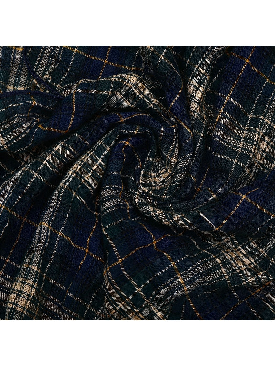 Scarvii - Vintage Plaid Printed Long Scarf
