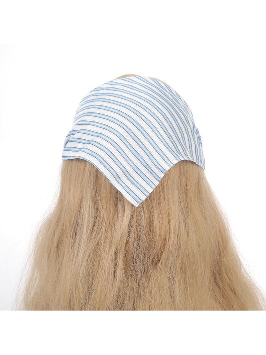 Scarvii Casual Stripe Long Tie Head Scarf