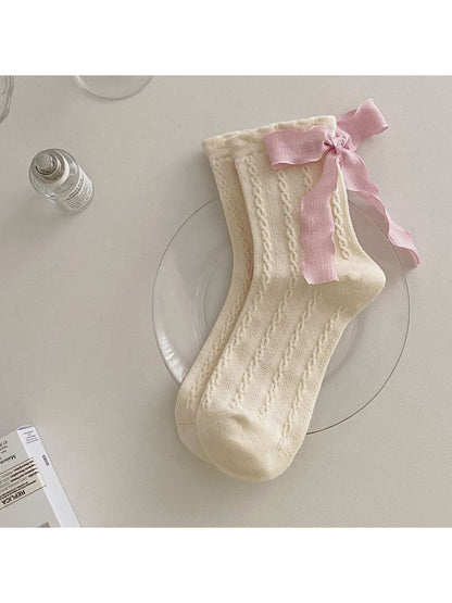 Rufia - Soft Cable Bow Crew Socks product image 6