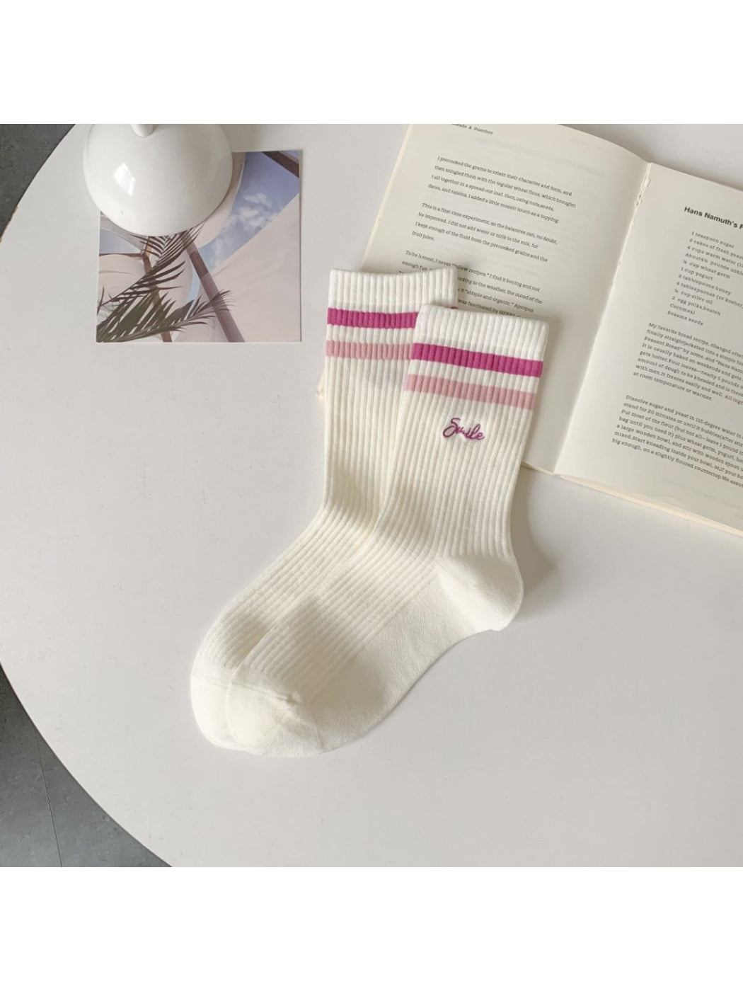 Rufia - Smile Stripe Rib Crew Socks product image 9