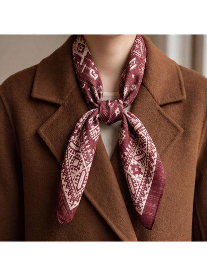 Scarvii - Distressed Faded Texture Square Scarf