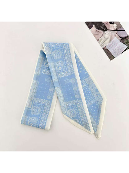 Scarvii Vintage Paisley Print Skinny Scarf