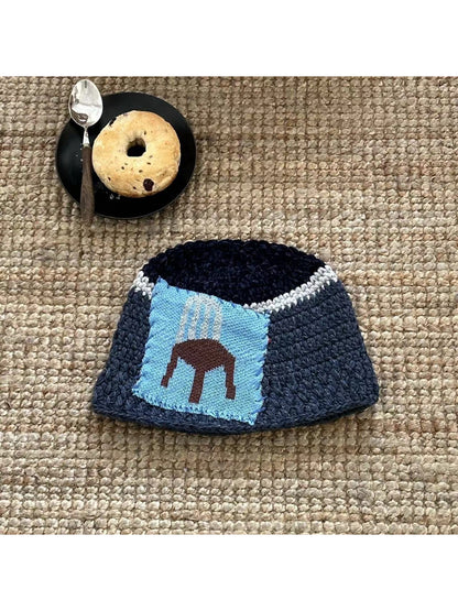 Rufia - Patchwork Art Knit Beanie