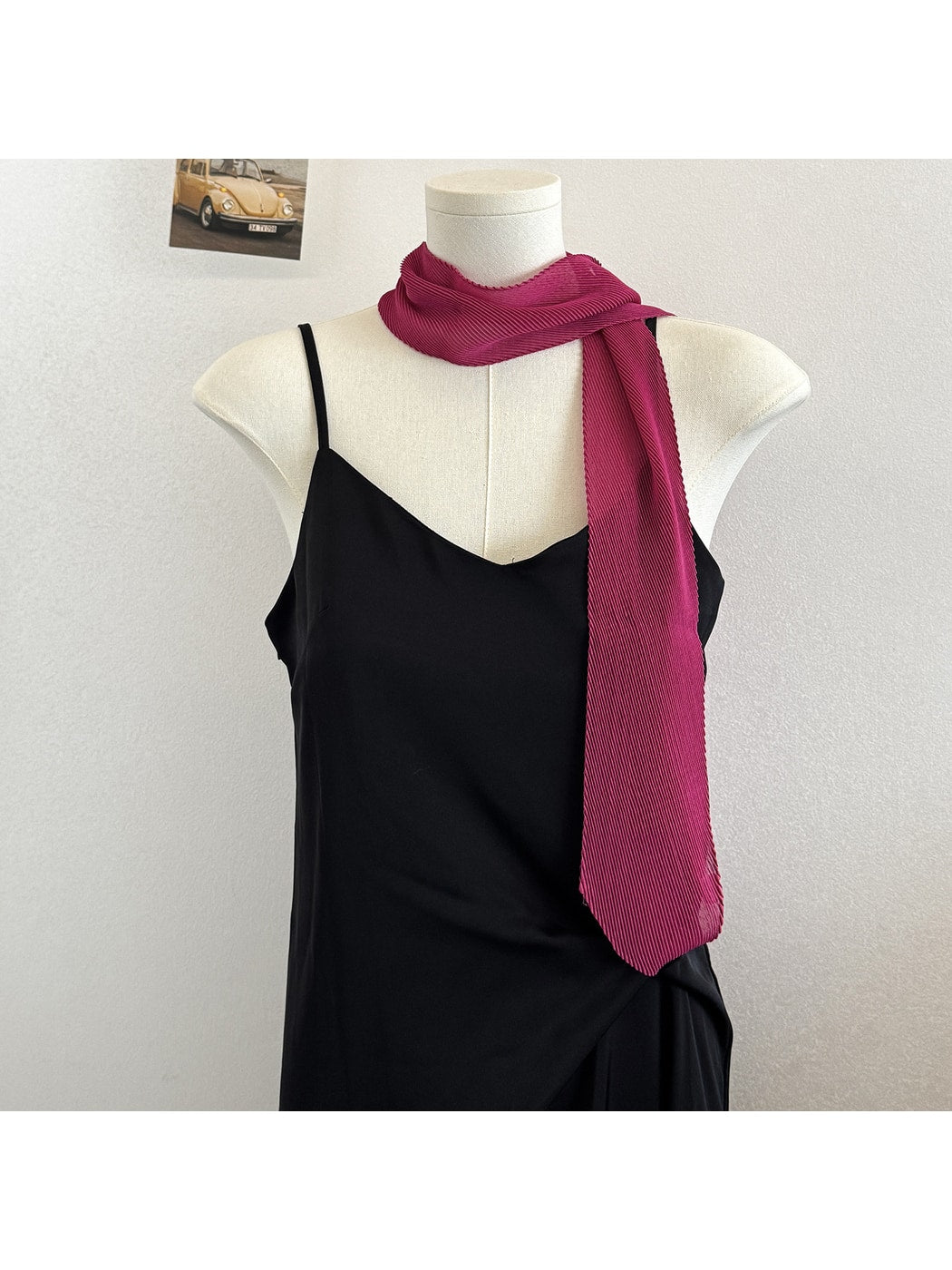 Scarvii - Elegant Narrow Solid Color Scarf