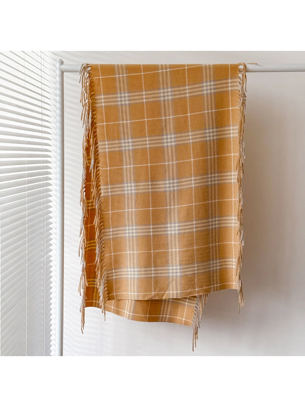 Scarvii – Tassel Fringe Plaid Scarf & Shawl