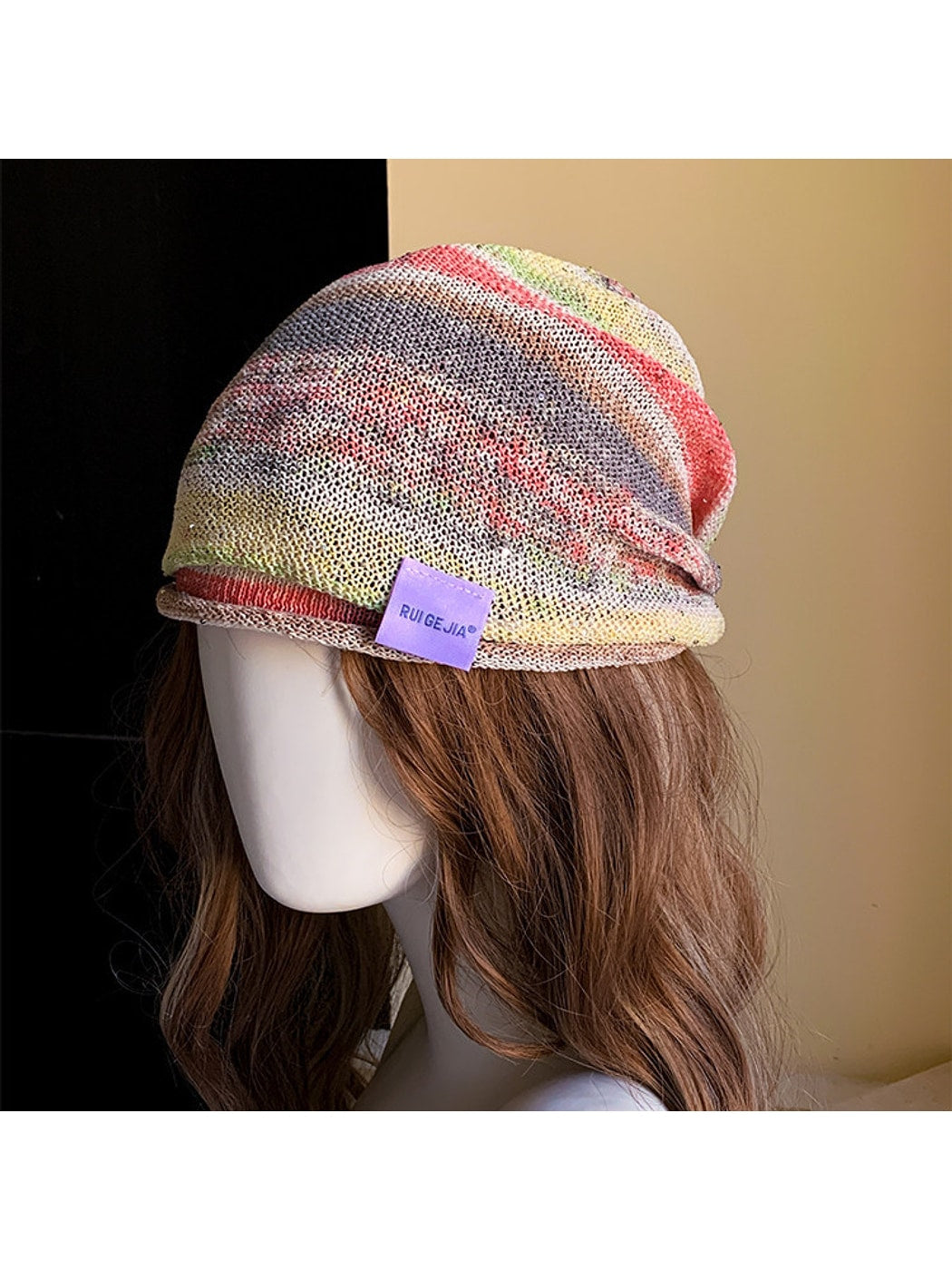 Haila - Foldable Relaxed Fit Brimless Knit Hat