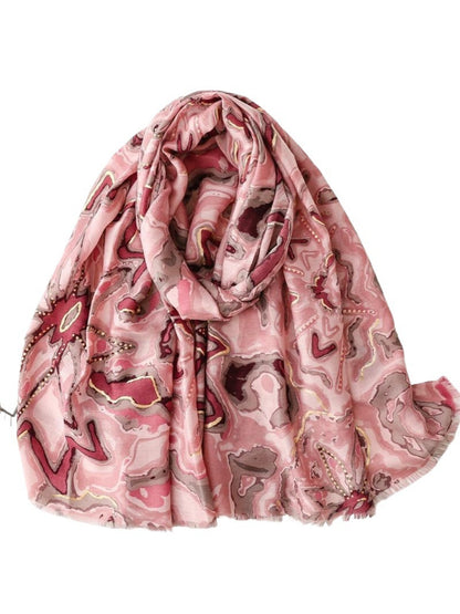 Scarvii - Abstract Marble Print Scarf