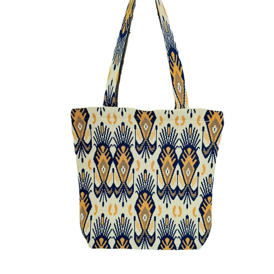 Cosbai - Atlas Print knit Shoulder Bag - Spacious & Vintage
