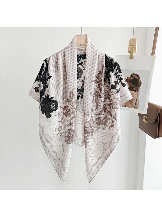 Scarvii Vintage Floral Print Scarf