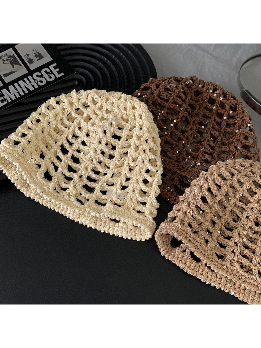 Haila - Foldable No Brim Vintage Style Knit Beanie