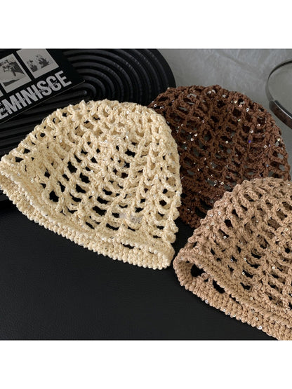 Haila - Foldable No Brim Vintage Style Knit Beanie