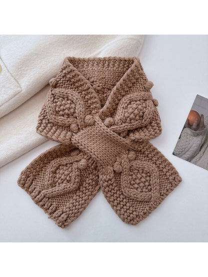 Scarvii - Warm Knit Bow Scarf