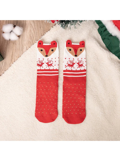 Rufia - Fine Knit Mid-Calf Socks